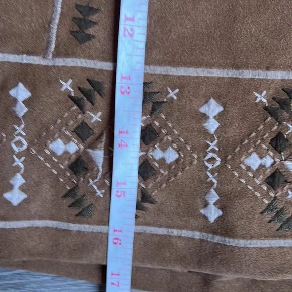 Abercrombie & Fitch Faux Suede Mini Skirt Y2K - Picture 6 of 8